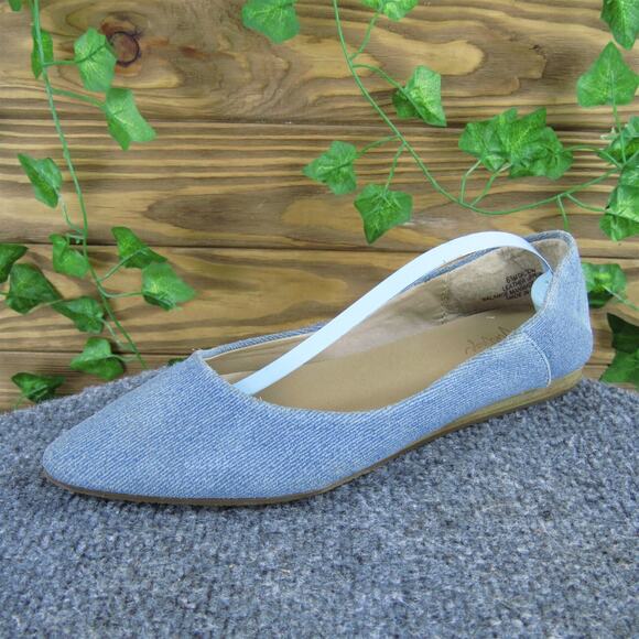 Crown Vintage Women's Dalton‎ Flat Blue Leather Sz 6.5 Medium Gently Used 2025 - Picture 1 of 6